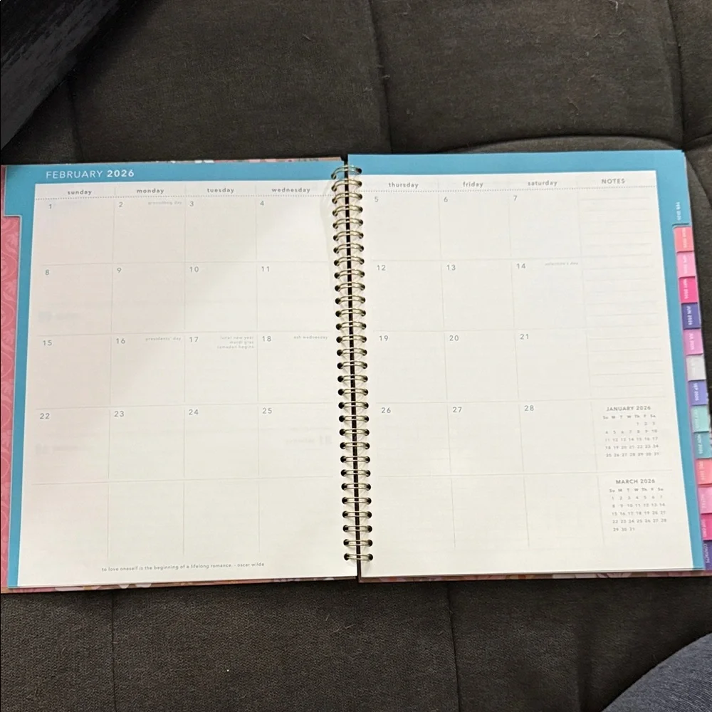 Clementine Floral 8.5 x 11” 2026 Planner